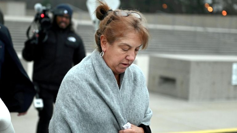 Sharon Gardner leaves the U.S. Federal Courthouse in Central Islip...