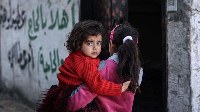 Isel Dahleez, a 2-year-old Palestinian girl who lost her parents...