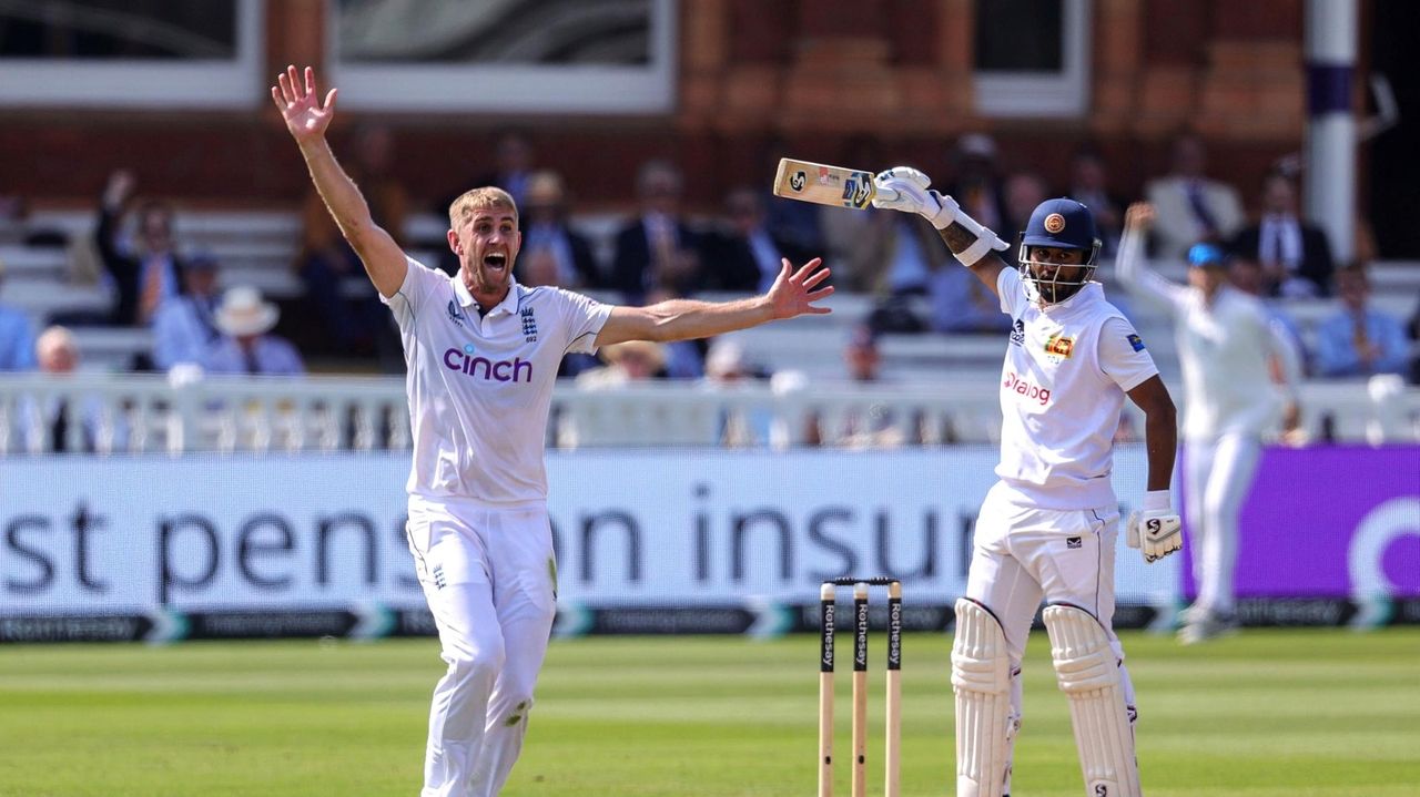 Sri Lanka show fighting spirit before losing Karunaratne as England head for series-deciding win at Lord's