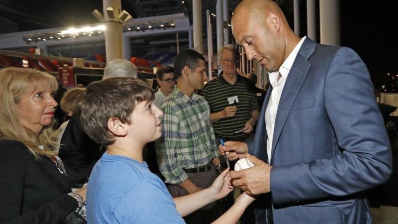 The Marlins' most famous fan is angry and he let Derek Jeter know