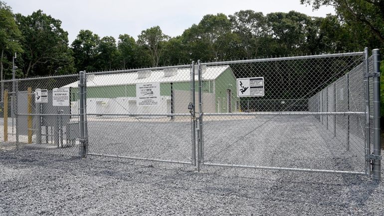 A 5-megawatt battery storage unit, located at a substation in...