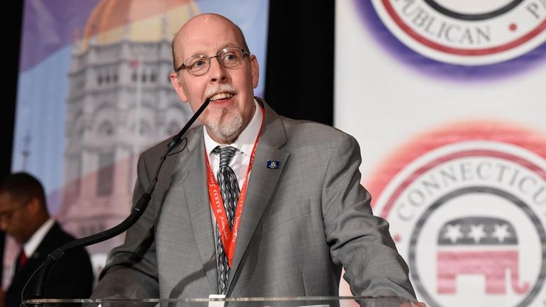 Joe Markley speaks after being nominated by the Republican party...