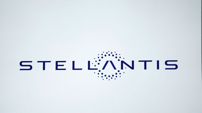 A Stellantis logo is shown at the North American International...