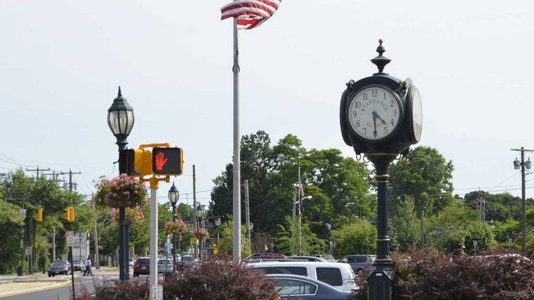 The corner of Straight Path and Long Island Avenue in...