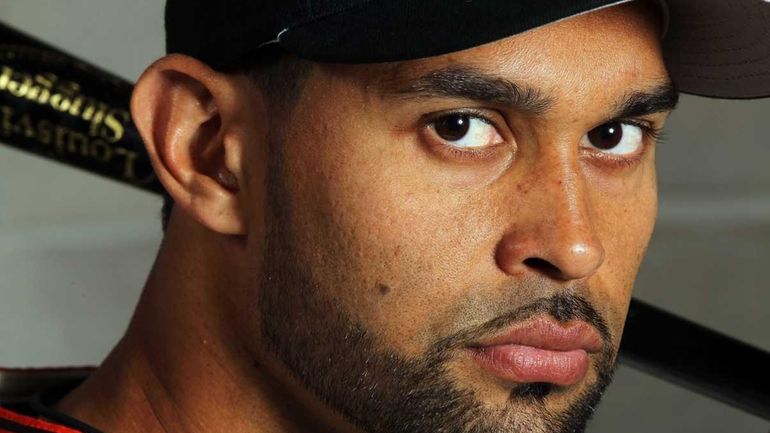 Angel Pagan of the San Francisco Giants poses during spring...