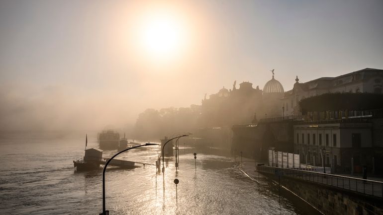 A view of the Terrassenufer in the Old Town is...