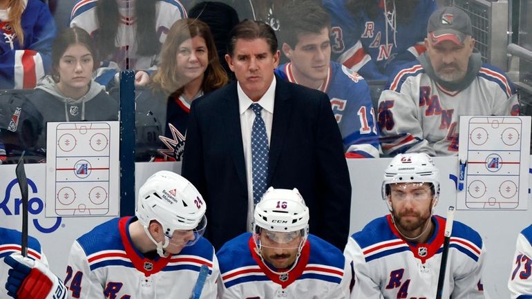 New York Rangers coach Peter Laviolette.