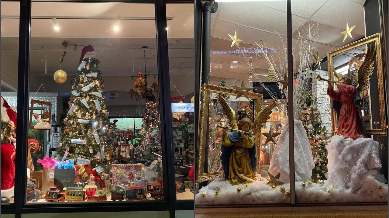 Rockville Centre florist fills window displays with 'holiday meets