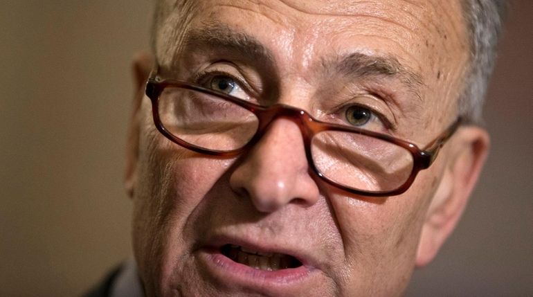 Sen. Chuck Schumer, D-N.Y., at a news conference on Capitol...