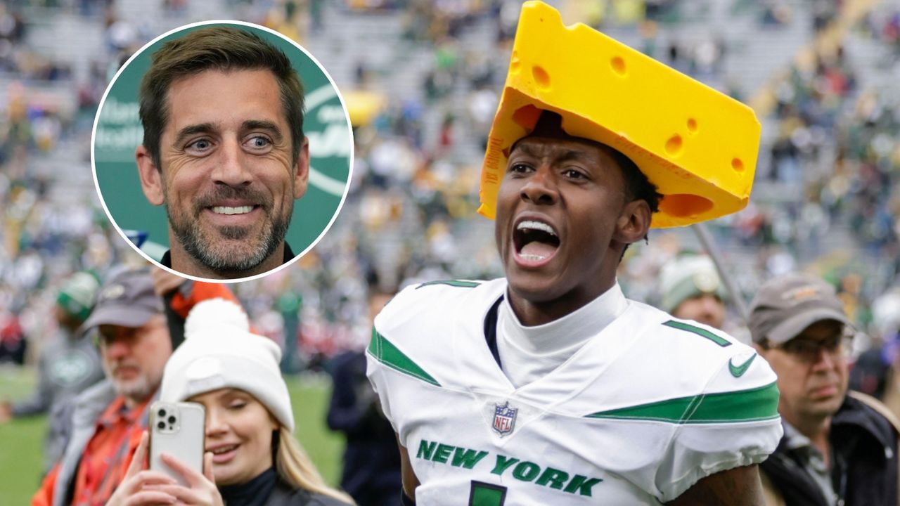 Aaron Rodgers gives his thoughts on Sauce Gardner wearing a Cheesehead, sauce gardner