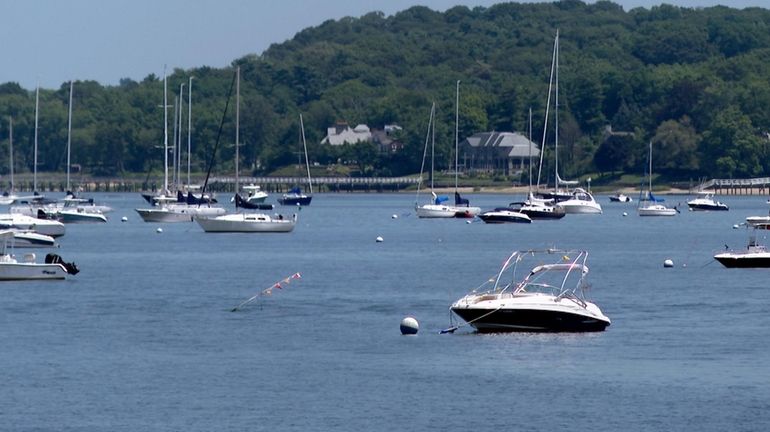Oyster Bay Harbor in Oyster Bay.