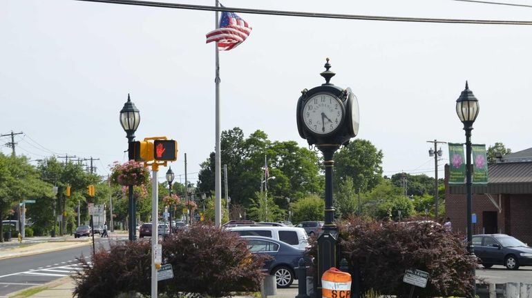 The corner of Straight Path and Long Island Avenue in...