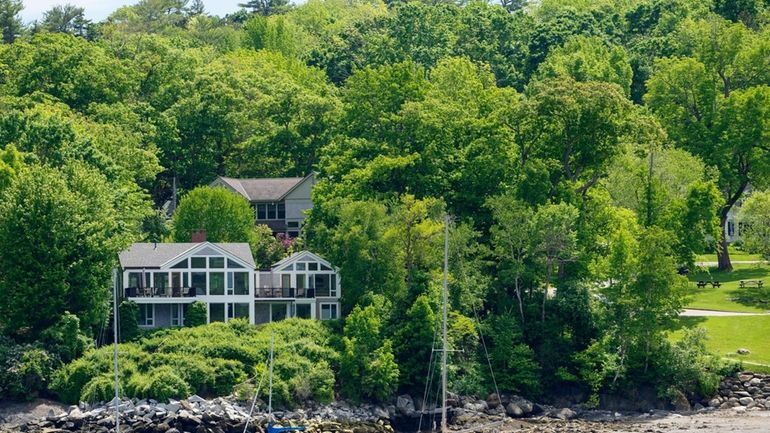 The homes of Lisa Gorman, front, and Amelia and Arthur...