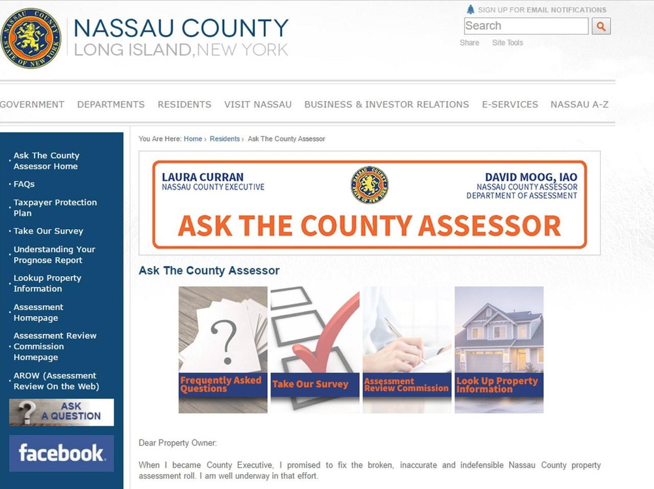 Nassau County unveils property assessment information site Newsday