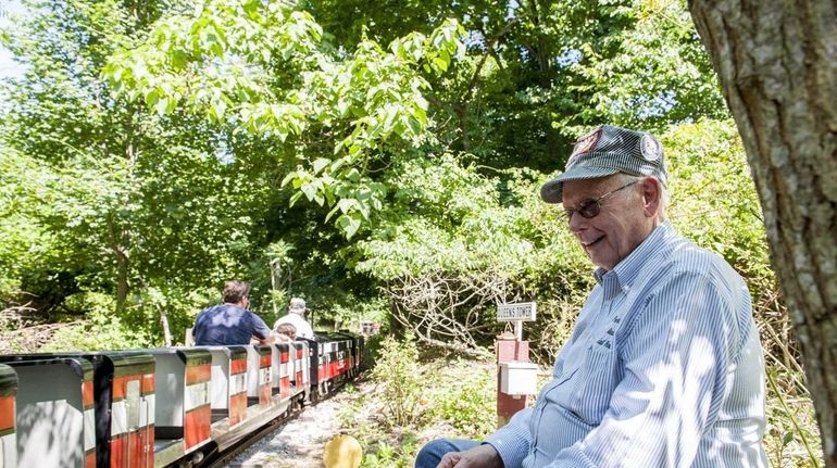 Frank Field Jr. shown doing what he loved most: watching passengers take...