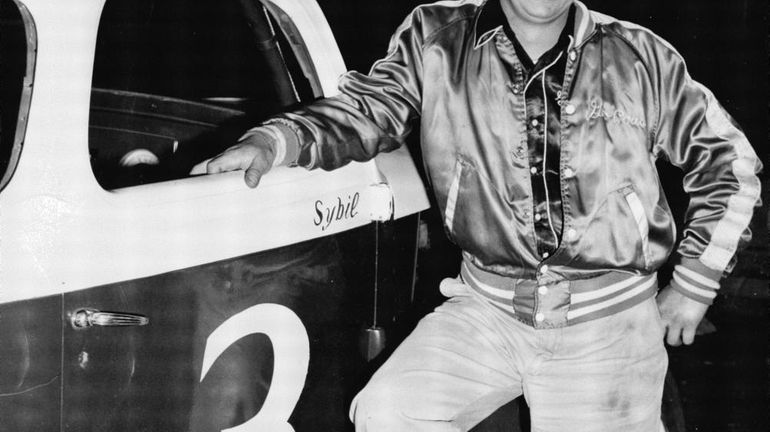 George Cousin,a champion stock car race driver from Huntington Station,...