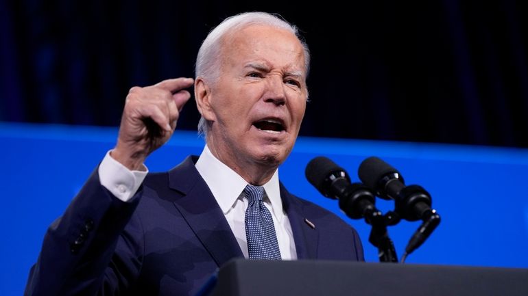 President Joe Biden speaks at the 115th NAACP National Convention...