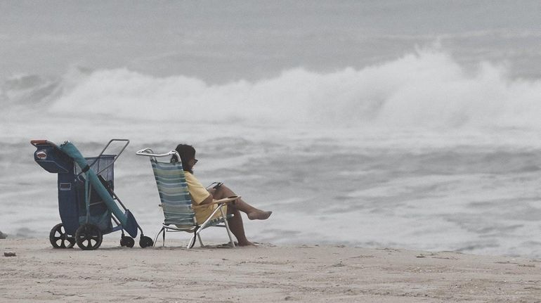 The surf at Robert Moses State Park in Babylon on...