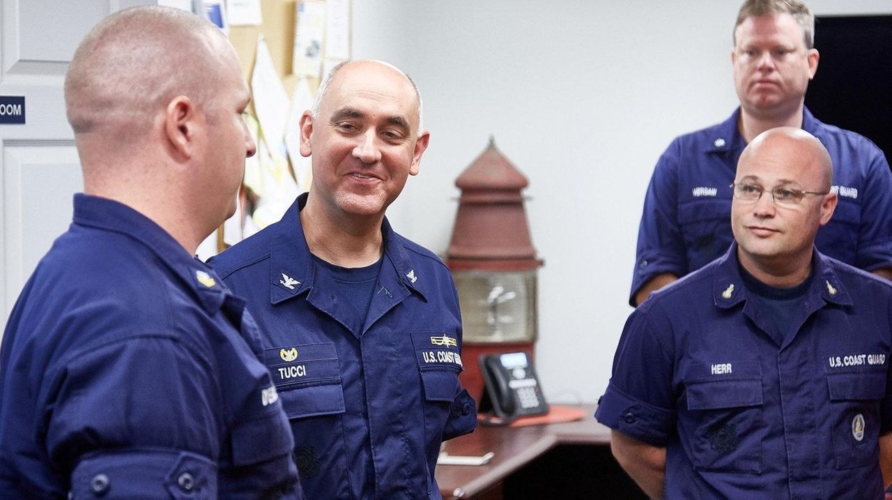 LI Sound Coast Guard chief takes helm, honors Shinnecock unit - Newsday