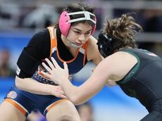 Hicksville's Gonzales wins 120-pound title at inaugural state girls wrestling championships