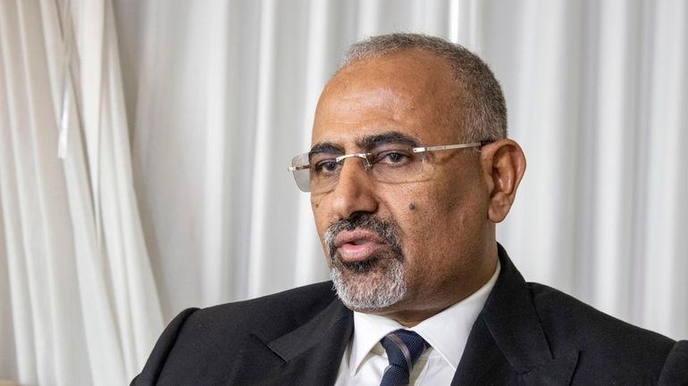 The president of the Yemen’s Southern Transitional Council Aidarous Al-Zubaidi...