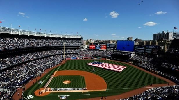 Yankees announced an attendance of 41,096 in a near-empty stadium