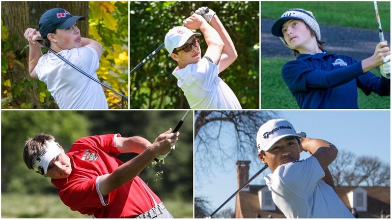 (Clockwise from top left) Zach Berger of Westhampton, Phil Connolly of...