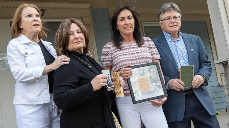 Members of the group SHEMA, from left, Sharon Feder, Rachayle...