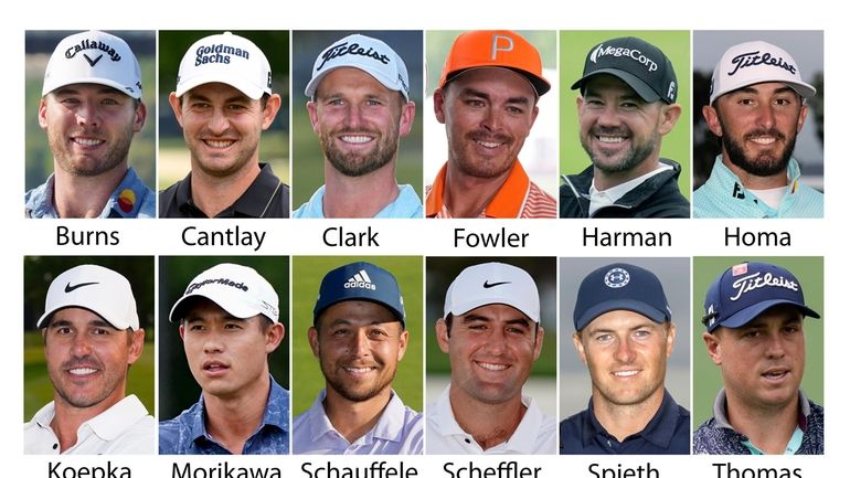 Ryder Cup 2023 Team USA; Sam Burns, Patrick Cantlay, Wyndham...