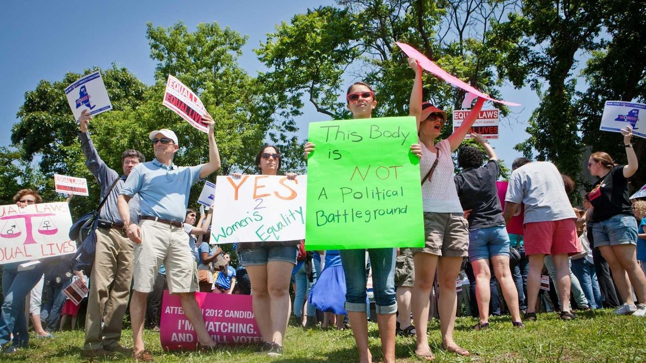 Activists seek vote on women's rights bill Newsday