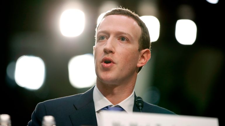 Facebook CEO Mark Zuckerberg testifies before a joint hearing of...