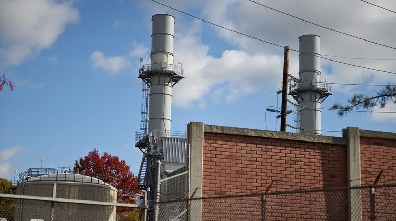 The National Grid power plant on Shore Road in Glenwood...