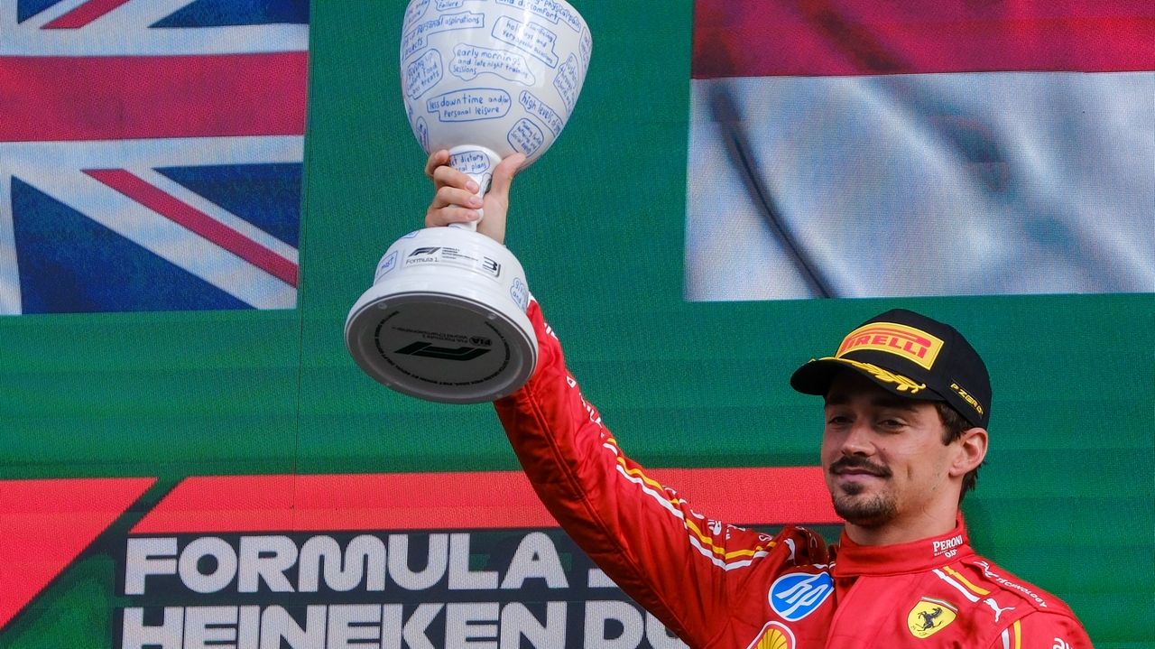 Leclerc’s podium finish boosts the mood at Ferrari ahead of the F1 home race in Monza