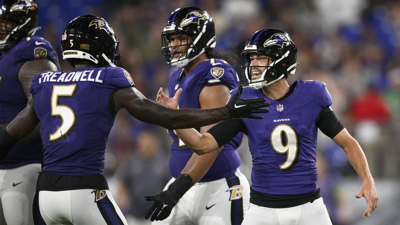 Baltimore Ravens quarterback Josh Johnson (17) in action during the first  half of an NFL preseason football game against the Philadelphia Eagles,  Saturday, Aug. 12, 2023, in Baltimore. (AP Photo/Nick Wass Stock