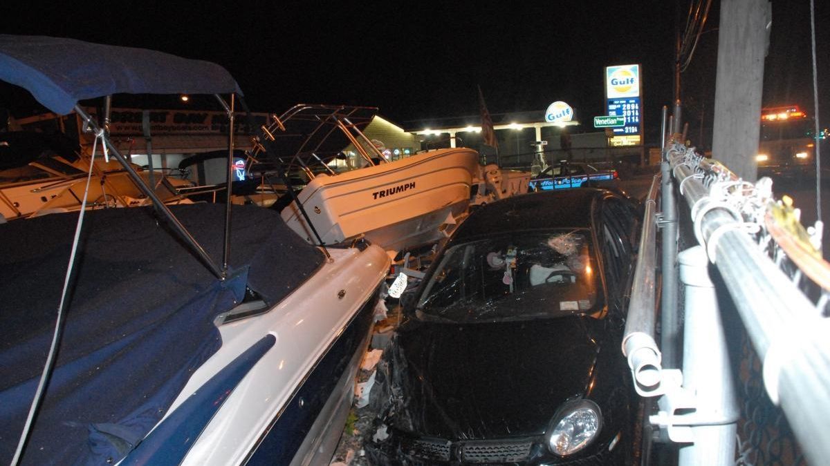 Cops Woman Faces Dwi Charges After Crashing Car Into Boats Newsday 5845