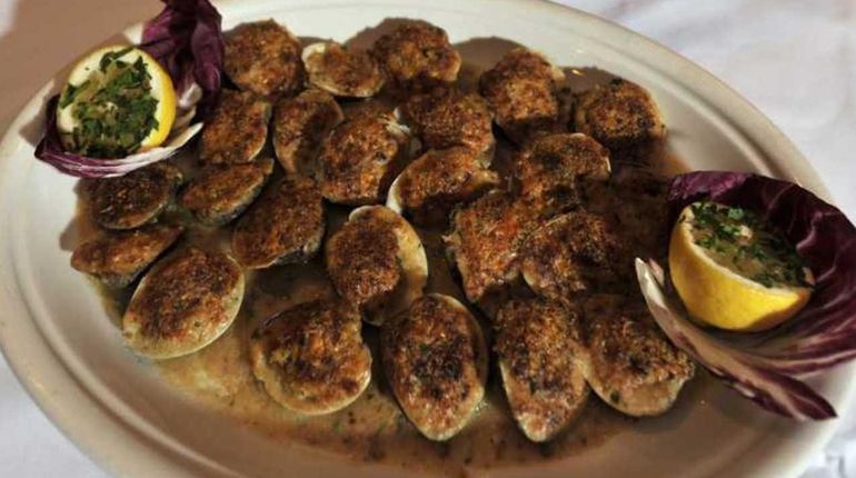 Baked clams at Steve's Piccola Bussola II in Syosset.