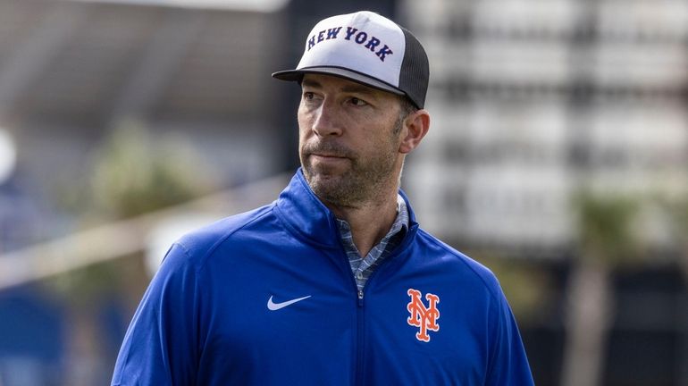 Mets general manager Billy Eppler at spring training, Monday March...