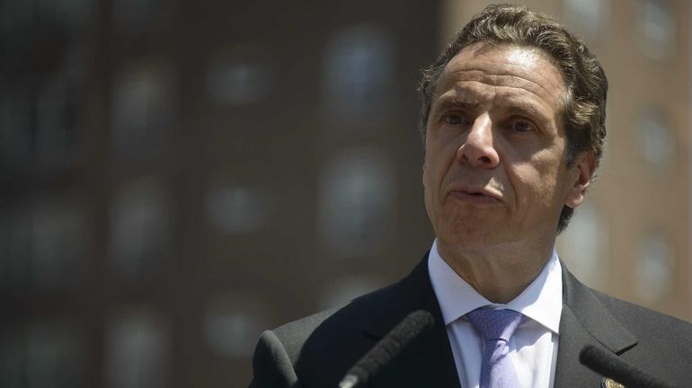 New York State Gov. Andrew M. Cuomo at a news...