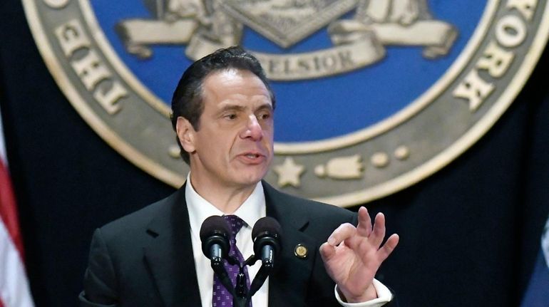 Gov. Andrew M. Cuomo, seen here on Jan. 3, 2018,...