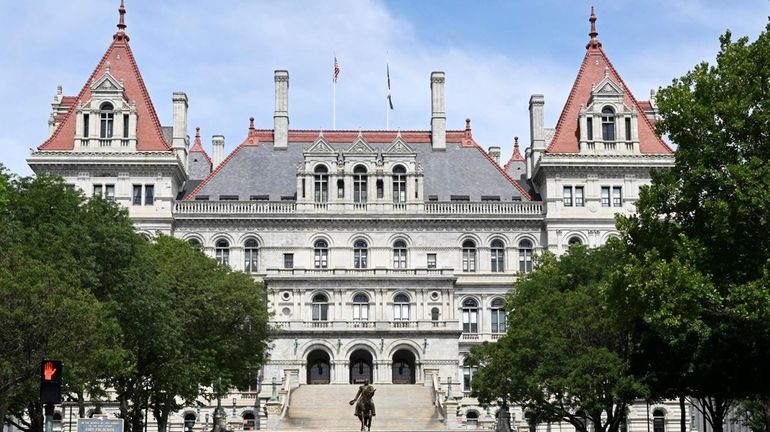 The New York State Capitol in Albany. The State Legislature...