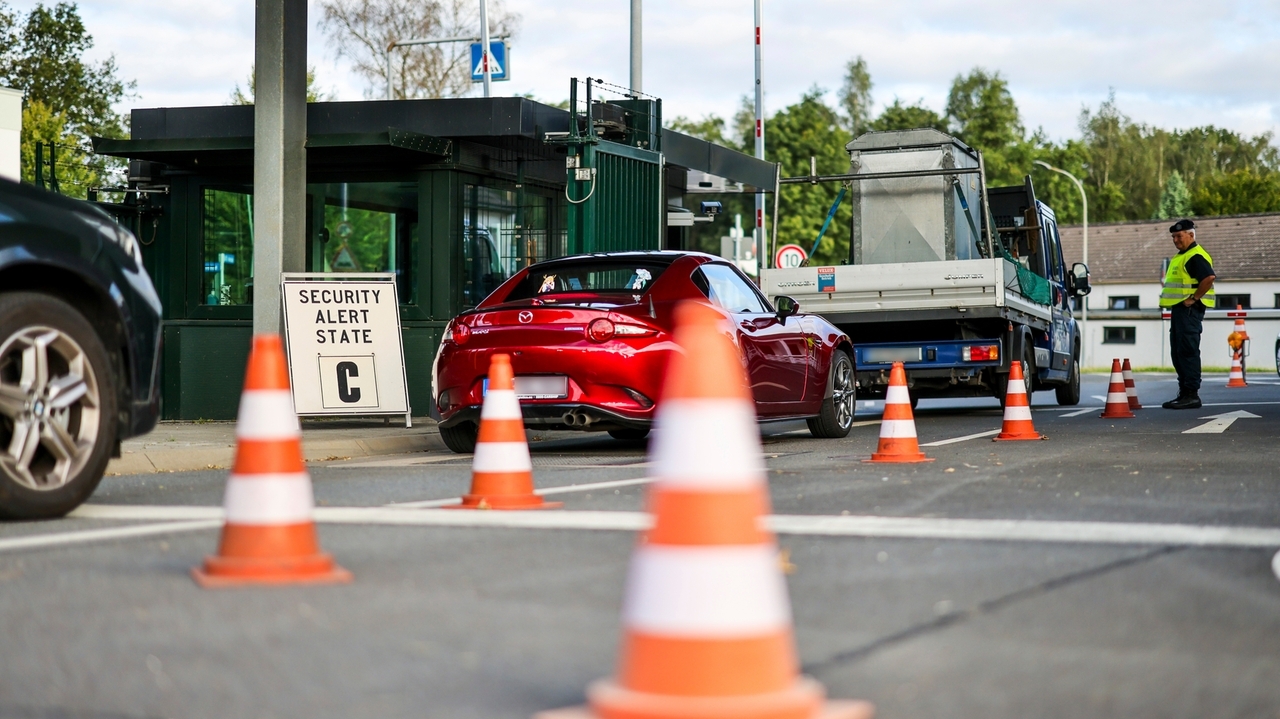 Security was stepped up temporarily at a NATO air base in Germany ...