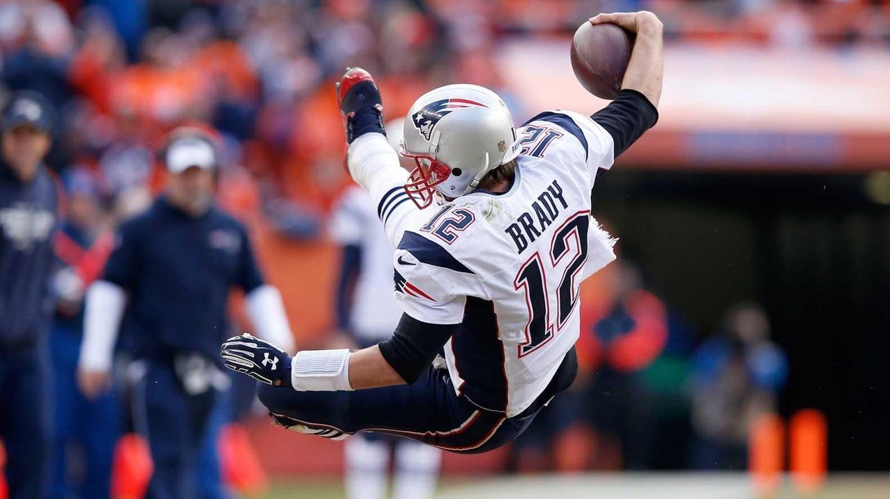 Denver Broncos linebacker Von Miller sacks New England Patriots quarterback  Tom Brady in the fourth quarter during the AFC Championship game at Sport  Authority Field at Mile High in Denver on January