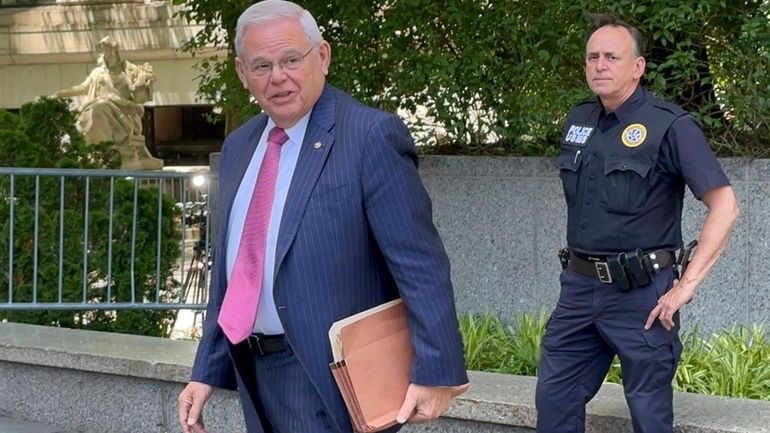 U.S. Sen. Bob Menendez, who is accused of taking bribes...