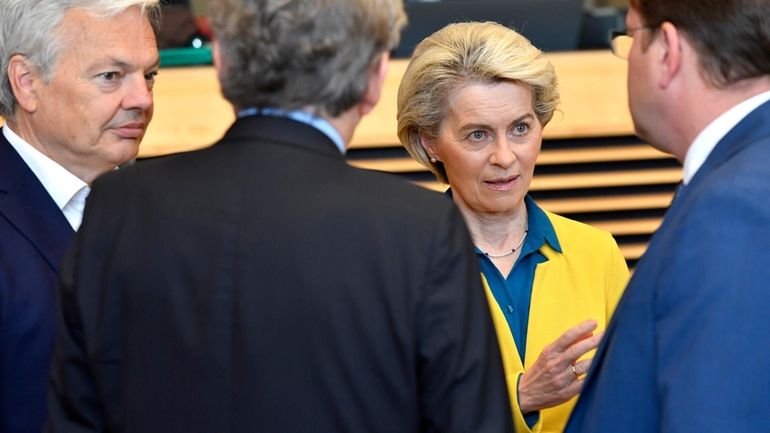 File - European Commission President Ursula von der Leyen, second...