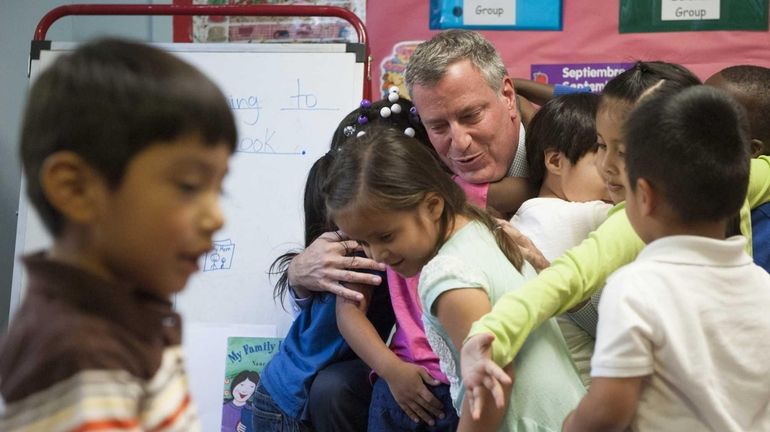 Democratic nominee for mayor and Public Advocate Bill de Blasio...