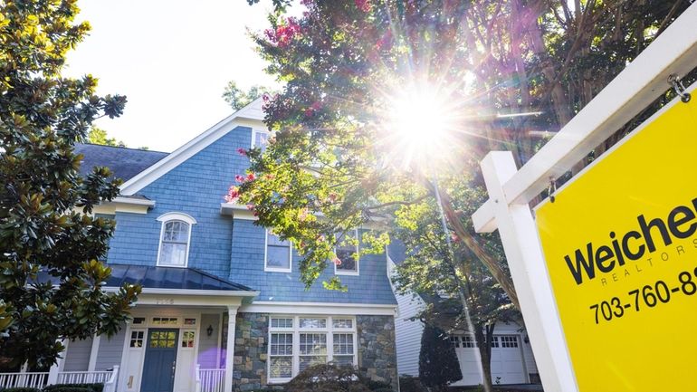 A single-family home for sale in Bethesda, Maryland, last week.