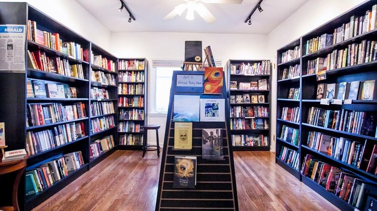 The fiction room at Turn of the Corkscrew bookstore in...