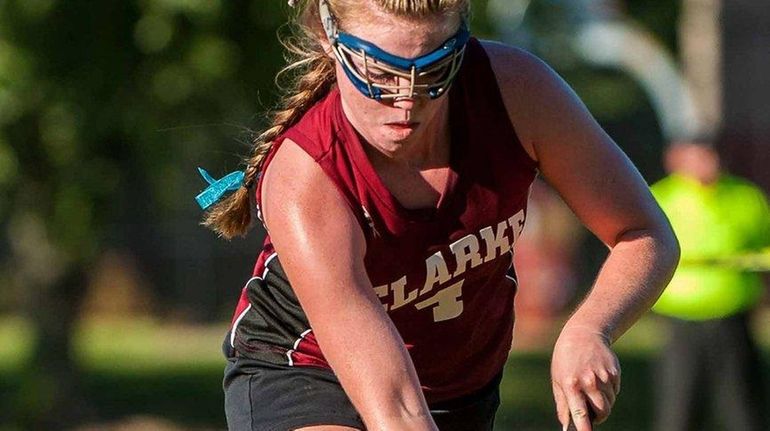 Clarke's Bailey McNamara during her team's field hockey game against...