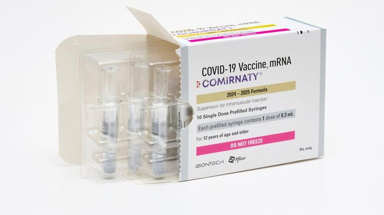 The CDC recommends the latest COVID vaccine for those 6 months...