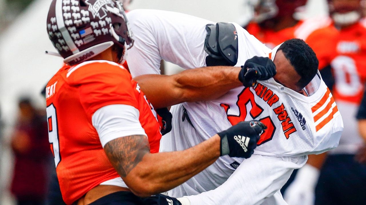 Sizing up offensive lineman Tytus Howard at Senior Bowl - Newsday